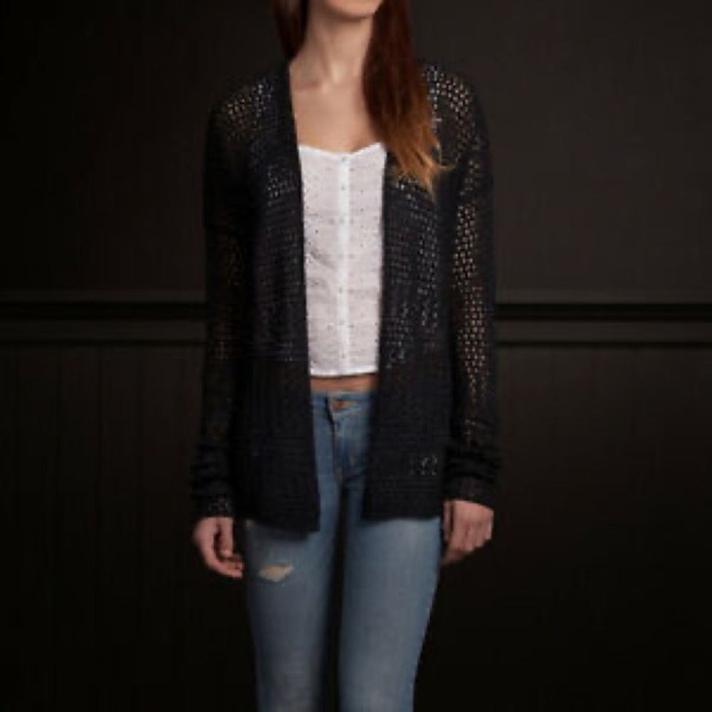 Hollister Navy Cardigan